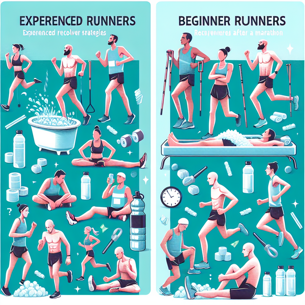 Gibt es unterschiedliche Erholungsstrategien nach einem Marathon für erfahrene Läufer im Vergleich zu Anfängern?