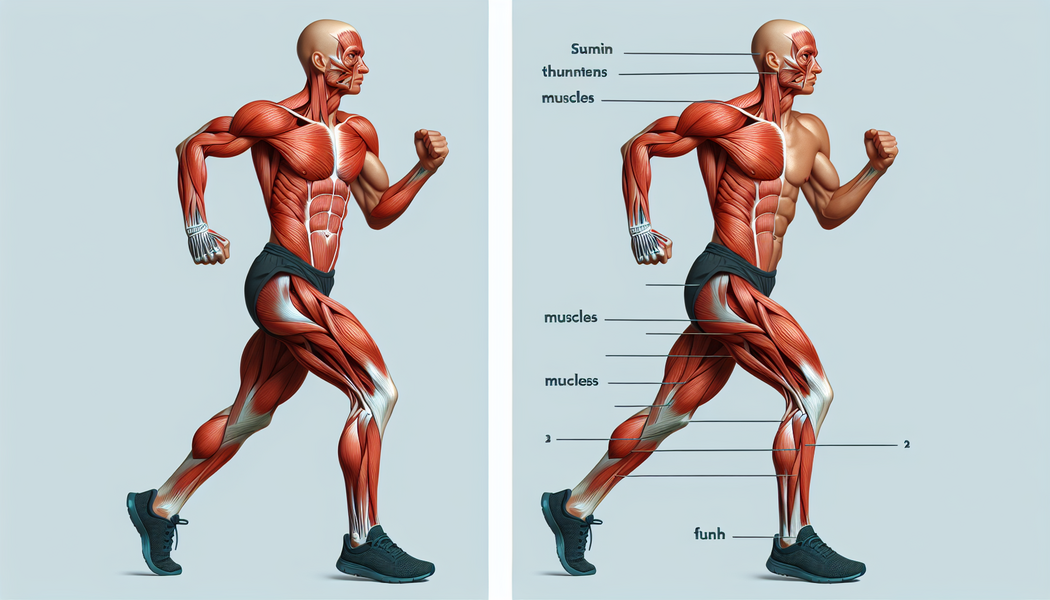 Vorderer Schienbeinmuskel unterstützt Fußabwicklung - Welche spezifischen Muskeln werden beim Laufen auf abwärts geneigten Strecken im Vergleich zu ebenen Strecken stärker beansprucht?